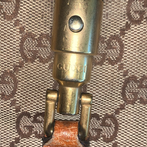 GUCCI Canvas Logo Hobo Purse DAMAGED AS IS - Picture 3 of 8